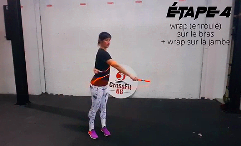 étape 4 tutoriel wrap enroulé #1 - goodchild jump rope