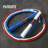 patriote - corde à sauter bleu blanc rouge perles personnalisée - thematique