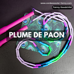 Plume de paon - edition limitée - goodchild jump rope - corde à sauter perles alsace (1)