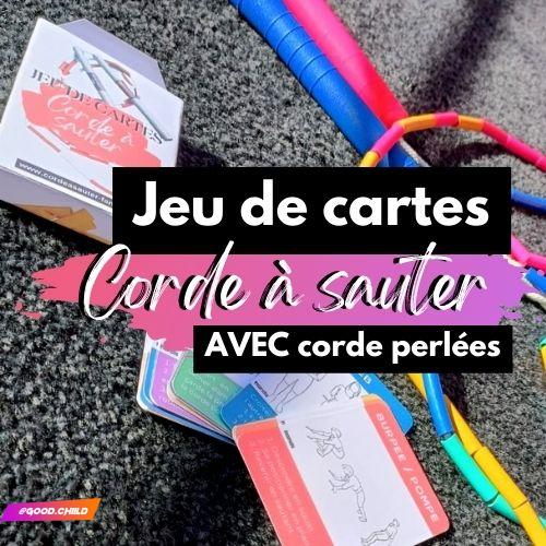 jeu de cartes corde à sauter freestyle avec corde perles - goodchild jump rope alsace