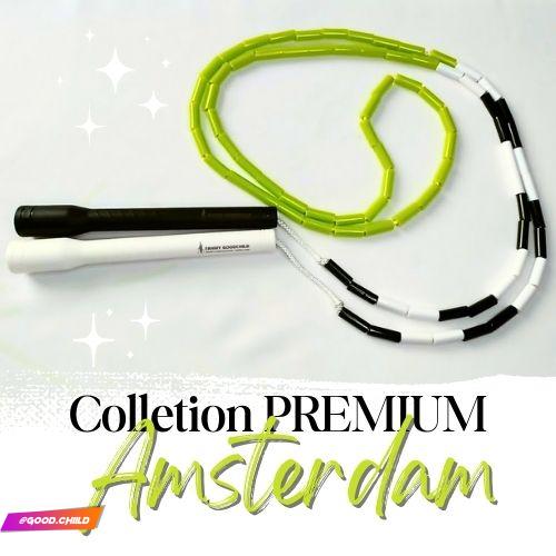 Corde à sauter Perles Premium Amsterdam - Fanny Goodchild Alsace - vert anis