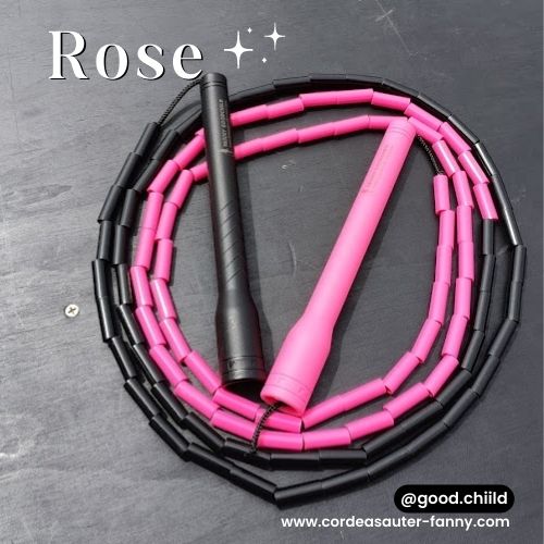Les bicolores (corde à sauter perles) - rose - goodchild jump rope alsace
