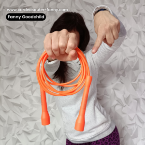 Corde à sauter PVC (petites) – orange