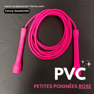 Corde à sauter PVC (petites) – rose