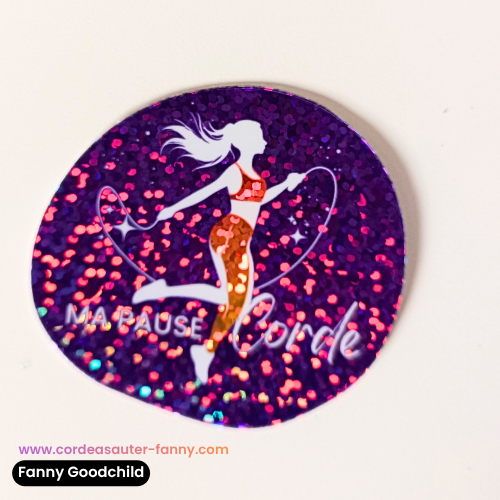 sticker ma pause corde holographique