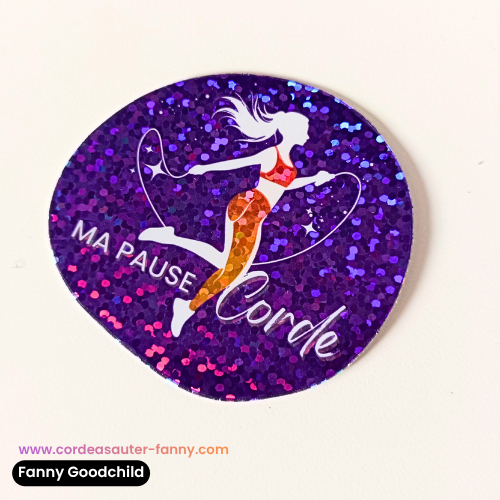 sticker ma pause corde holographique